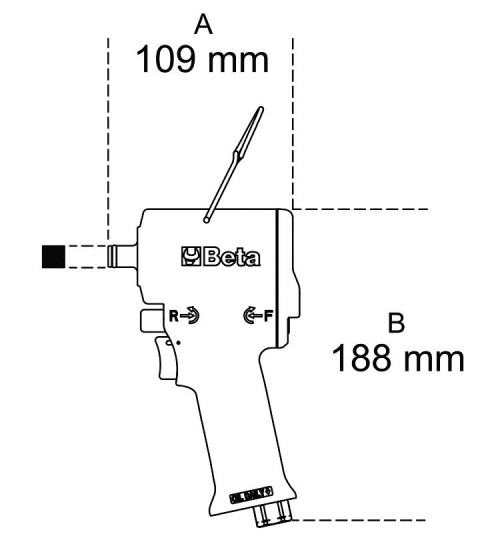 AVVITATORE PNEUMATICO REVERSIBILE COMPATTO 1927XM BETA
