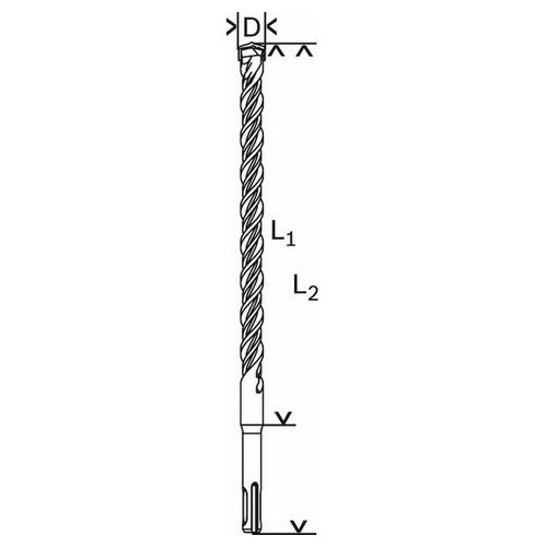 PUNTA PER MARTELLO SDS-plus-5 DIAM. 8X200 - 1.618.596.264 BOSCH